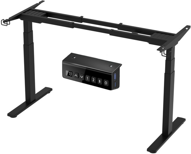 Ergomaker 듀얼모터 모션데스크 DIY전용 3단 사다리 지지대 프레임 100~200cm 사용 가능, 블랙