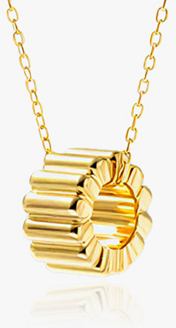 엘렌쥬얼리 925실버 컬럼 스트라이프 패턴 은 목걸이