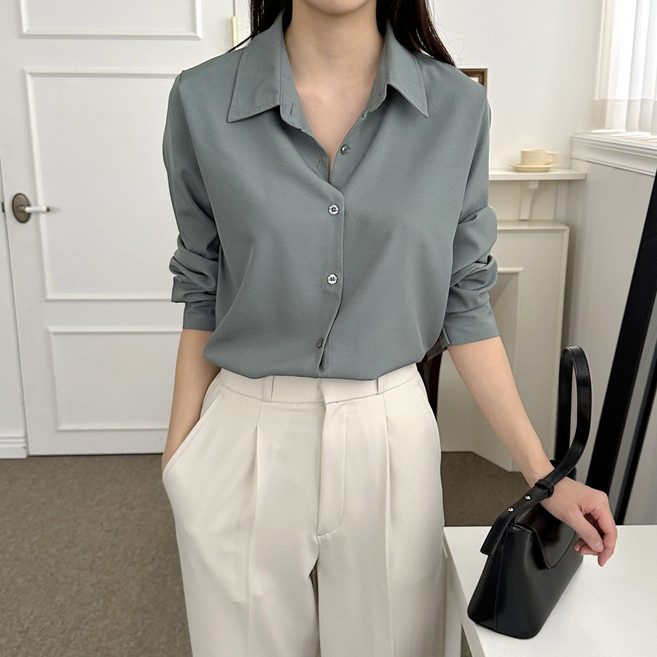 루나제이 여성 블라우스 구김없는 여자 셔츠 링클프리 14가지 컬러