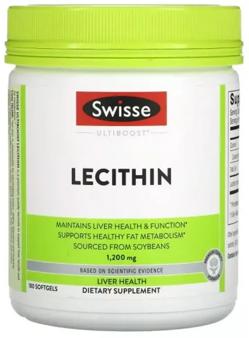 스위스 Ultiboost 레시틴 Lecithin 1200mg 180정, 1개 - 쿠팡