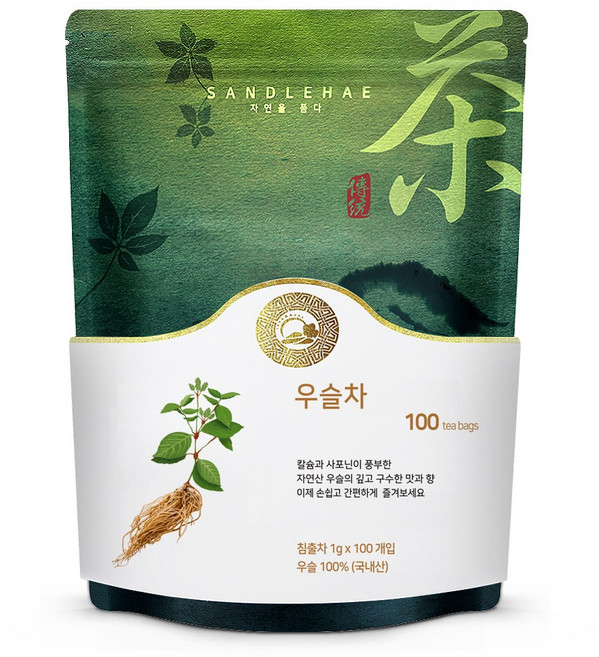 국산 볶은 우슬차 티백, 1g, 100개입, 100개, 100개입