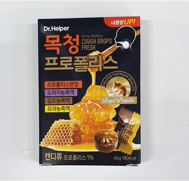 닥터헬퍼 목청 프로폴리스 캔디, 40.5g, 15개