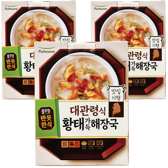 풀무원 대관령식 황태가득 해장국, 9개, 450g