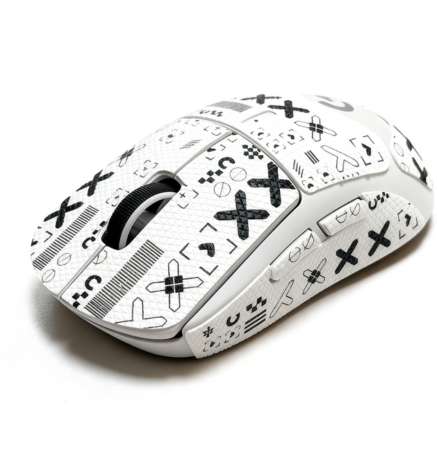 데테리아 로지텍 지슈라 지슈스 그립테이프 + 마우스피트 세트, 1개, 팬텀 화이트