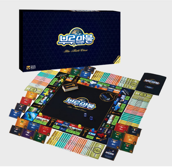 보드게임 부루마불 클래식 추억 온가족 보관케이스, one color, 1세트