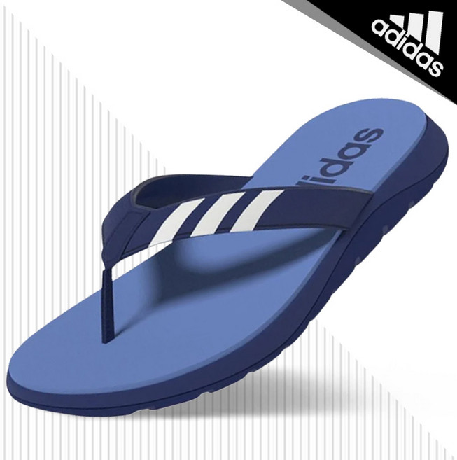 아디다스 컴포트 플립플랍 슬리퍼 HQ4431 블루_쿠
