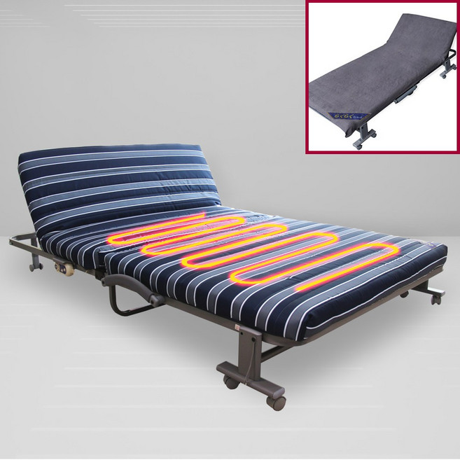 라꾸라꾸 더블 2인용 접이식 간의 열선 온열침대 이동식 폴딩베드 No6SD 세탁커버 포함, 열선 접이식간이베드 No.6SD+세탁커버(더블)