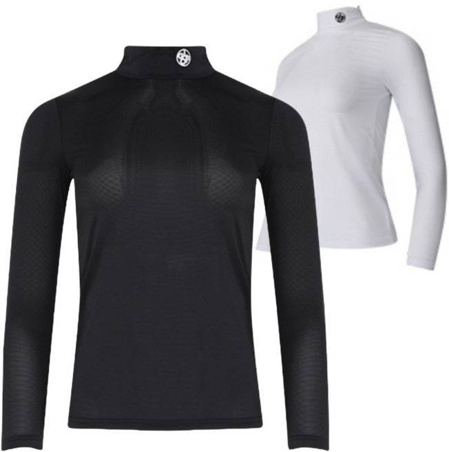 여자 사방스판 여름 냉감 골프 이너 반목 긴팔티 이너웨어 쿨스판 파3