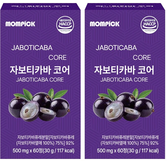 맘픽 자보티카바 브라질100% 퓨레식약청인증 정품 jaboticaba 정, 2개, 60회분 - 쿠팡