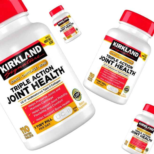 Kirkland (총4병) 커클랜드 트리플 액션 조인트 헬스 110정, 4개 - 쿠팡