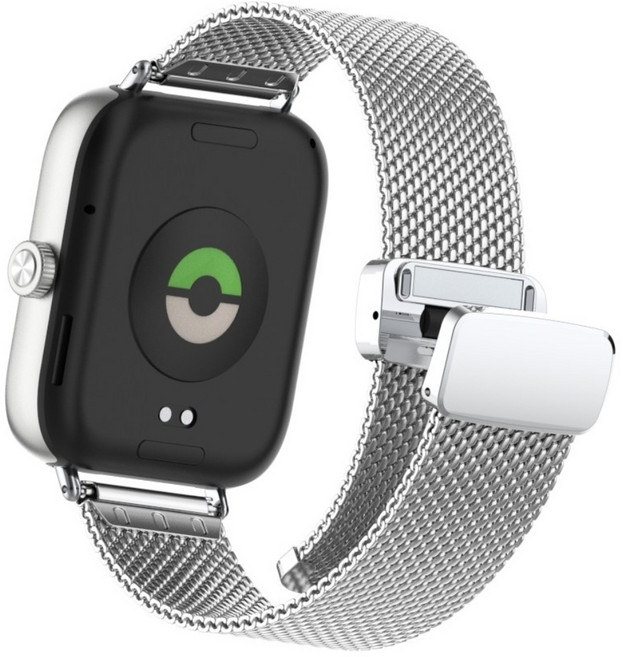 TAOMI 레드미 워치4 밀레니즈루프 메탈 스트랩, 밀레니즈 D버클, 실버