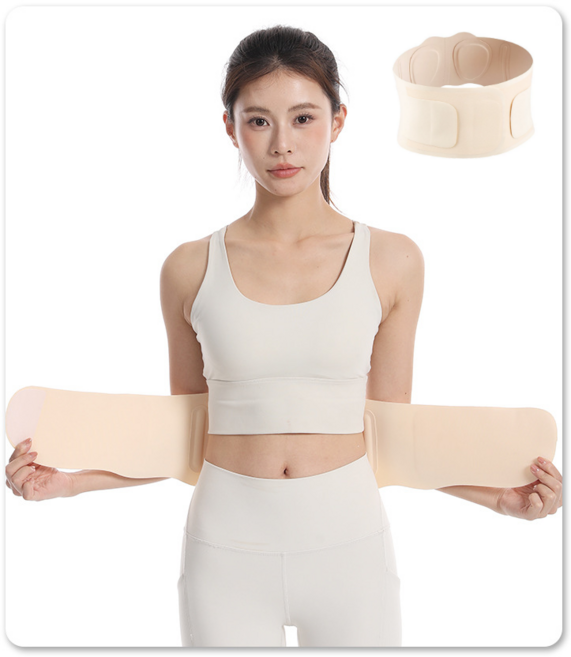 아르보아 고탄력 스키니 허리보호대 완벽커버 슬림핏 복대형 압박 밴드, 스킨, 1개