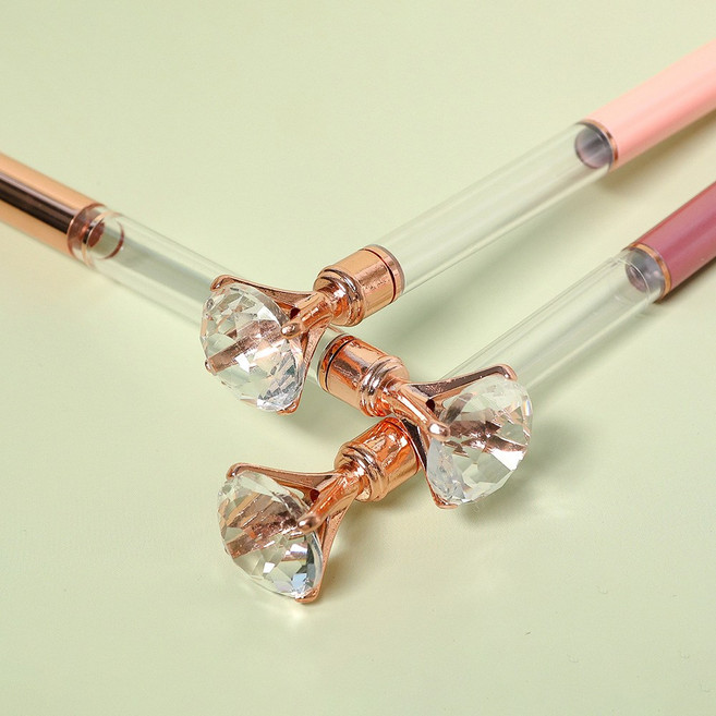 다이아 큐빅 하바리움 꽃 볼펜 diy 재료, 파랑