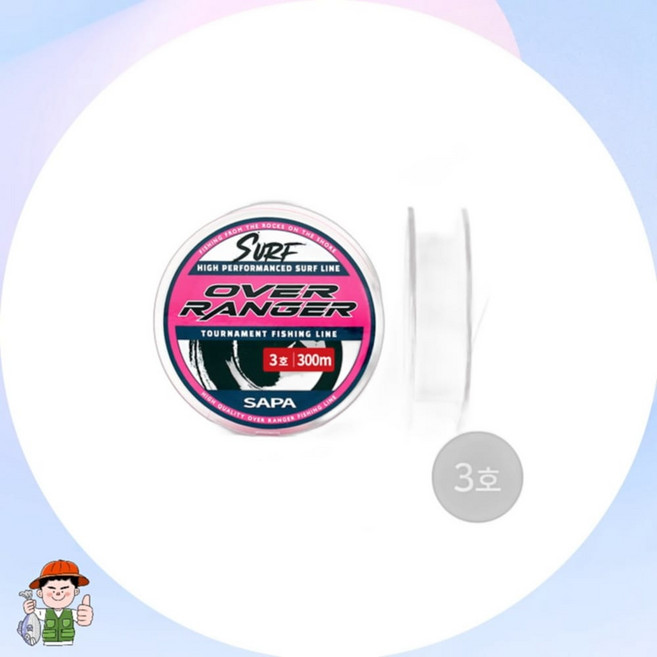 오버레인저 원투전용라인 300m 형광핑크 나일론줄, 본상품선택, 1개