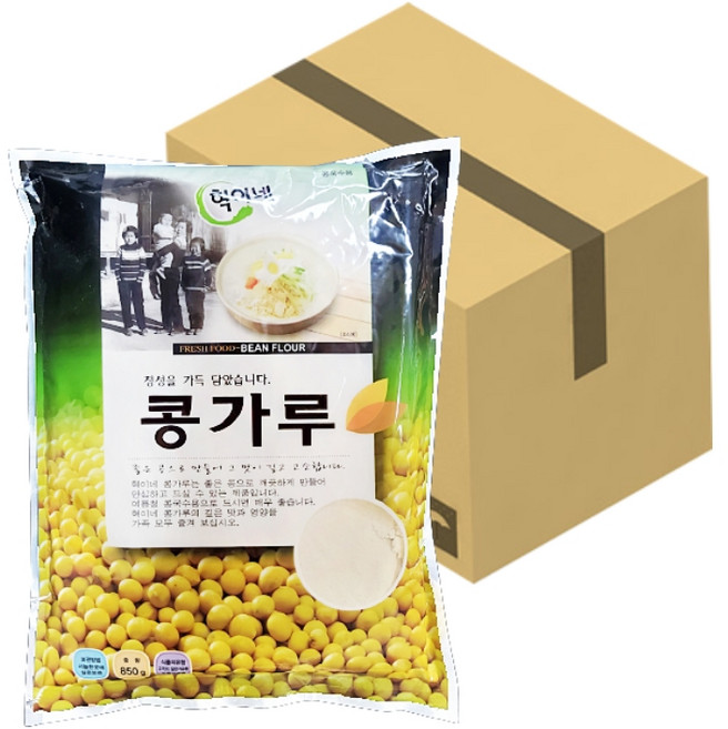 혁이네콩가루 850GX20개입(1박스) 간편 콩국수 가정식 선식 콩국수용 콩가루, 850g, 20개