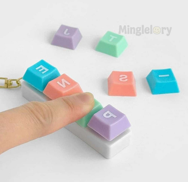 M9 MBTI 키캡 키링 만들기 단체선물 귀여운키홀더