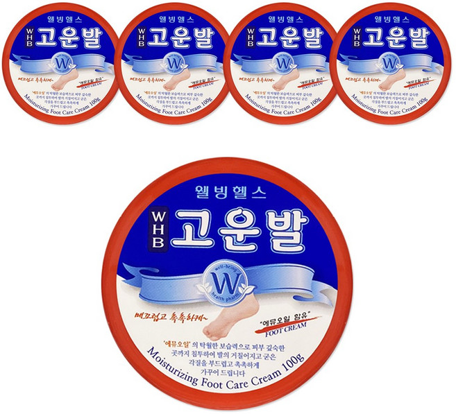 웰빙헬스팜 고운발 크림, 1개입, 5개, 100g