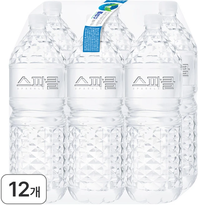 스파클 생수 무라벨, 2L, 12개 - 쿠팡