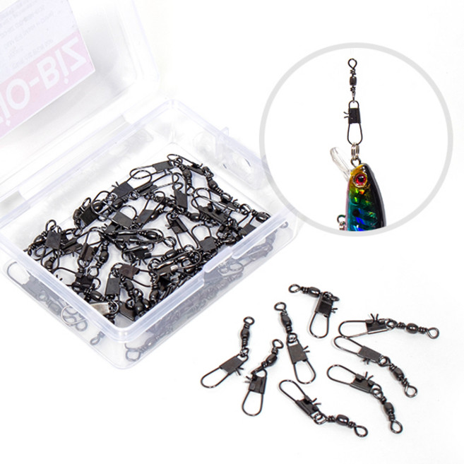 ZIO-BIZ 인터락 스냅 핀도래 12호 26mm 50개세트 / 문어 타코 쭈꾸미 갑오징어 채비 도래 핀도래 스냅도래 회전도래 지깅 인터락도래 낚시채비 민물낚시 바다낚시 낚시용품, 1세트, 50개입