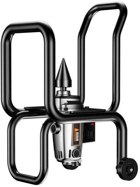 드릴비트 장작패기 유압식 장착쪼개기 캠프파이어, 1800W 고효율 목재 스플리터 더블드릴패키지, 1개