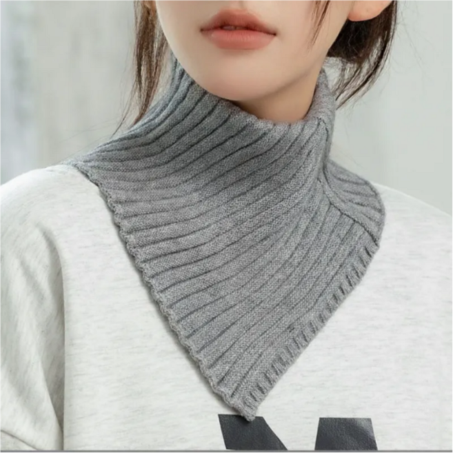 니트 페이크 목폴라 레이어드 목티 골지 골프 넥워머