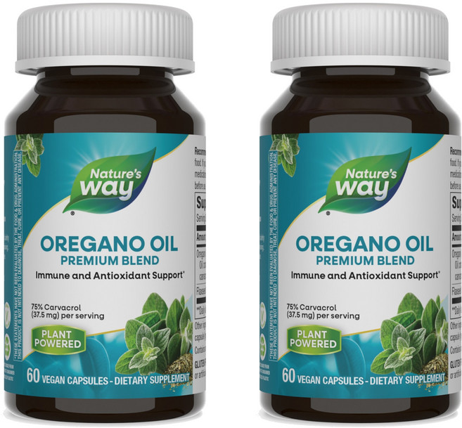 네이쳐스웨이 오레가노 오일 비건 캡슐, 60정, 2개