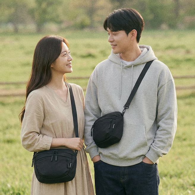 [담앤드솜 담솜온] 담에이 크로스백 슬링백 메신저백 생활방수 여행용 힙색 남녀공용 담앤드솜