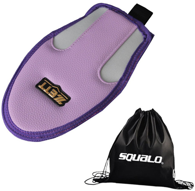 제트 슬라이딩 장갑 숏타입 BLK-46 엄지폐쇠형 스쿠알로 가방 포함 슬라이드 주루 도루 야구 우타 좌타 타자, 1개, 퍼플