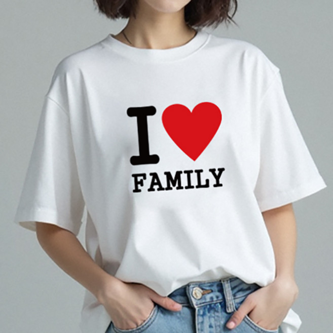 코튼터치 오버핏티셔츠 가족티 작업전 시안 이미지 제공 단체티셔츠 주문제작 커스텀