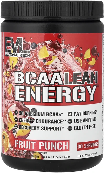 절실히 몸관리가필요한시기 EVLution Nutrition BCAA 린 에너지® 과일 펀치 11.5 oz (327 g) 프리미엄할인상품입니다, EVLutionNutritionBCAA린에너지과일펀치1, 327g, 1개 - 쿠팡
