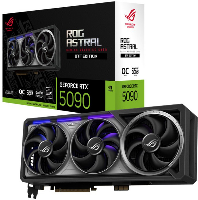 ASUS ROG Astral 지포스 RTX 5090 BTF OC D7 32GB 인텍앤컴퍼니, ROG-ASTRAL-RTX5090-O32G-BTF