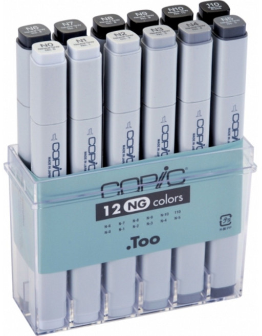 코픽 마카 (A2)NEUTRAL GRAY-12색 세트