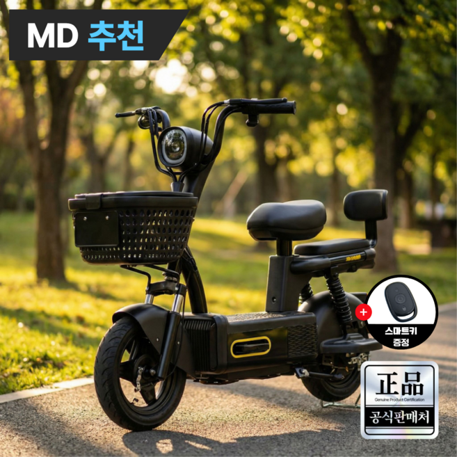 루토 전기자전거 26년 신형 고출력 전동 스쿠터 자토바이 배달 출퇴근 오토바이, 블랙, 경량스틸