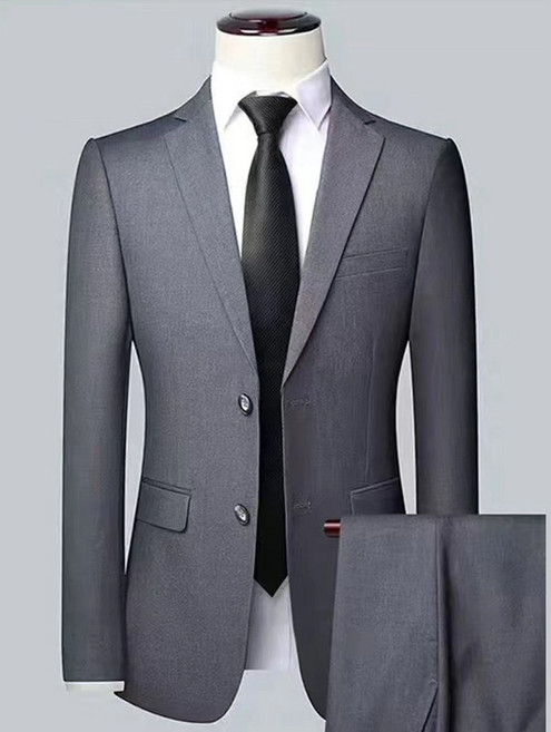휠렉스 남성 캐주얼 사계절 투버튼 정장 수트세트 Y32