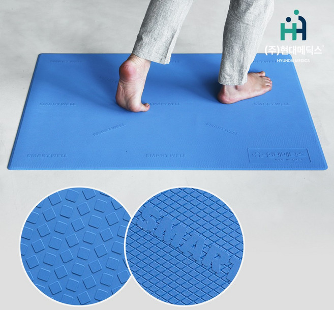 (리퍼브) 노인 미끄럼방지 고무 매트 국산 욕실 화장실 환자 어르신 논슬립낙상예방, B급 매트, HM-412, 1개