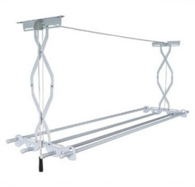 샘스 빨래건조대/디럭스 스텐 고층용 베란다빨래걸이 천정빨래건조대, 6)건조대/스텐봉만(4P)