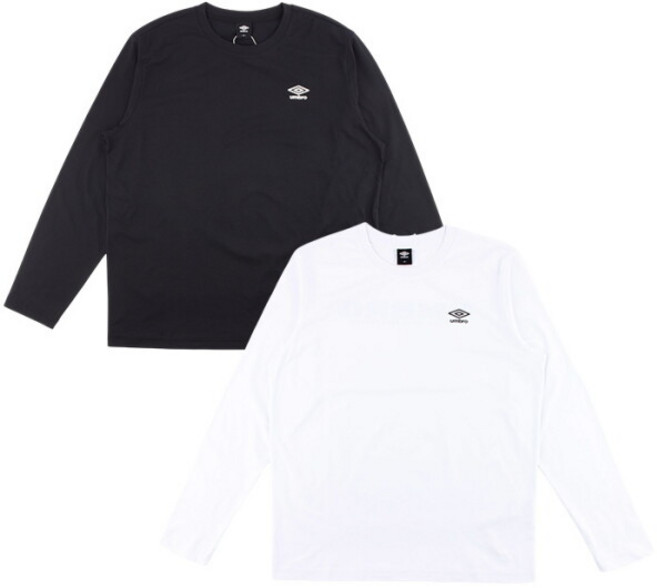 [엄브로] 에센셜 프레쉬 스몰 로고 긴팔 티셔츠 UQ123CRL21