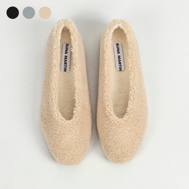 여성 모카신 털신 방한화 겨울 플랫슈즈 양털 기모 PZ-17-1-FLFR