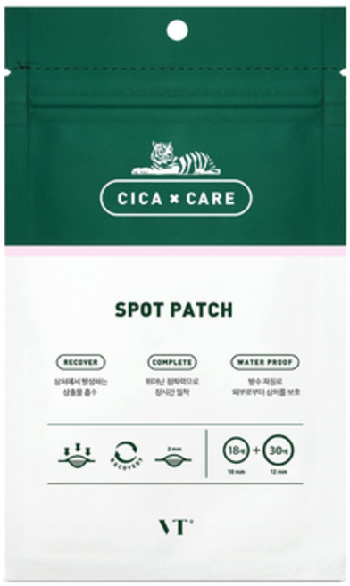 VT CICA Care 痘痘貼 防水隱形 加速癒合 多尺寸選擇 呵護肌膚, 1組, 48入