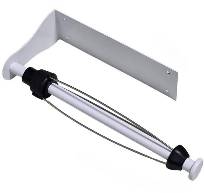 싱크대 키친타올걸이 거치대 홀더 키친타월 무타공 주방 정리 선반 코스트코 대형 꽂이 수납장, 1개, 화이트