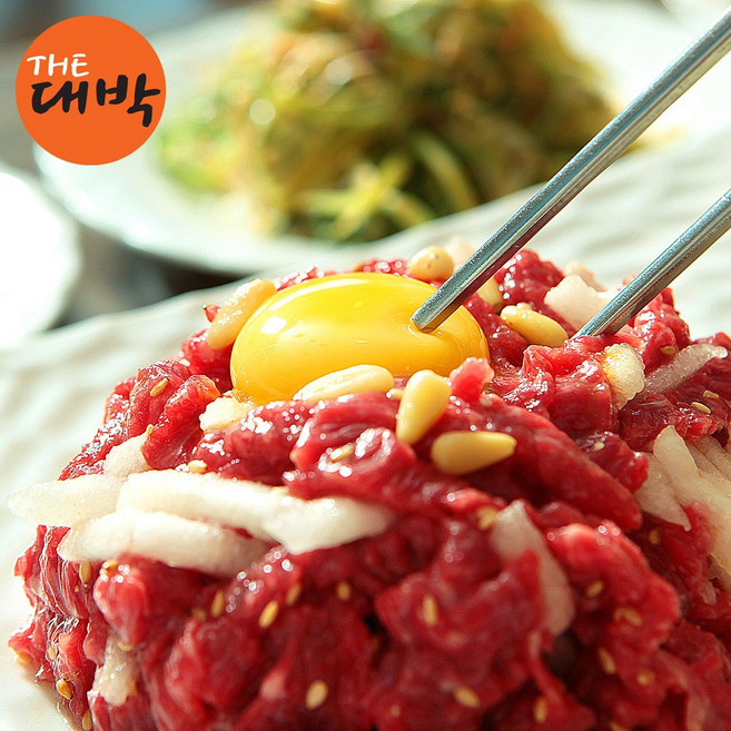 당일도축 한우 육회 소스증정, 1개, 200g