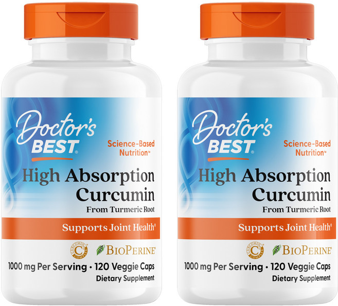 닥터스베스트 하이 앱솔션 커큐민 1000mg 캡슐, 120정, 2개