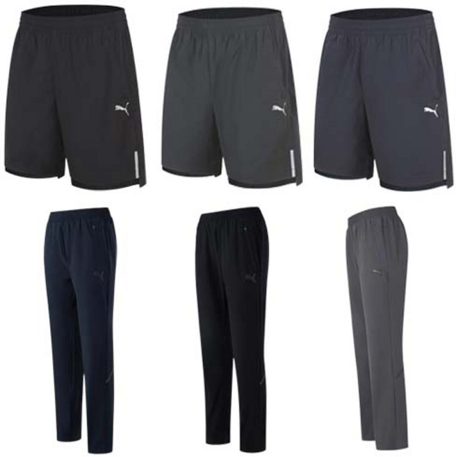 푸마 남여공용 여름 쿨링 트레이닝 바지/스포츠바지/런닝바지