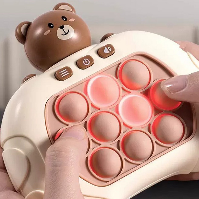 버블팝 뽁뽁이 게임기 6종 택1 푸쉬팝 순발력 4가지 미니게임모드, 3.토끼, 1개