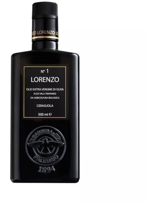 Manfredi Barbera 로렌조 N° 1 발리 트라파네시 DOP 유기농 엑스트라 버진 올리브 오일 500mlx2개