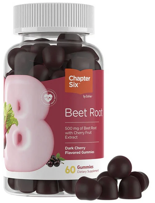 잘러 챕터 식스 비트 루트 다크 체리 맛 구미, 1개, 60정 - 쿠팡