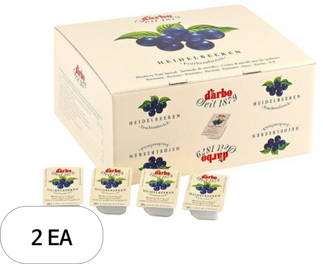 다보 일회용 블루베리잼 140p, 1.96kg, 2개