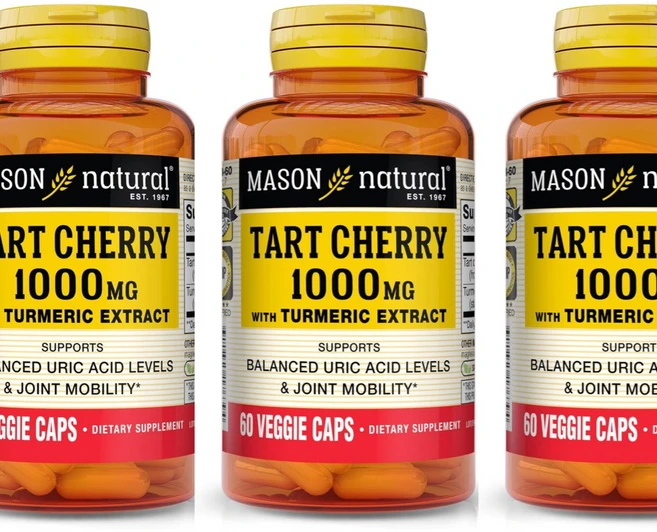 Mason Natural 타트체리 강황 추출물 함유 1000mg 베지캡슐 60정, 3개 - 쿠팡