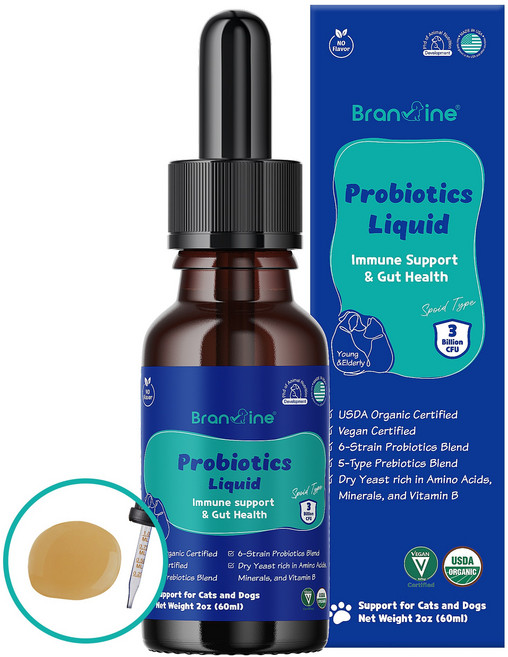 브랜바인 액상 면역유산균 1병 강아지 고양이 면역력 장 건강 유아 노령, 1세트 구매, 1개