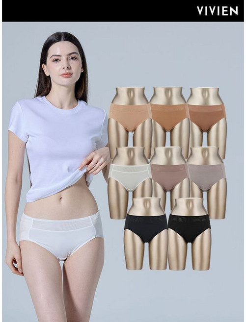 비비안 여성팬티 햄라인 팬티 8종세트